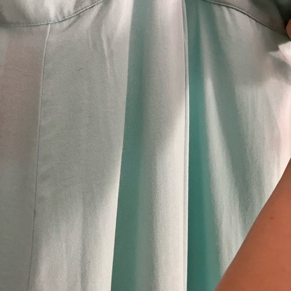 Mint Green Side Snap Wide Leg Pants - Picture 13 of 14